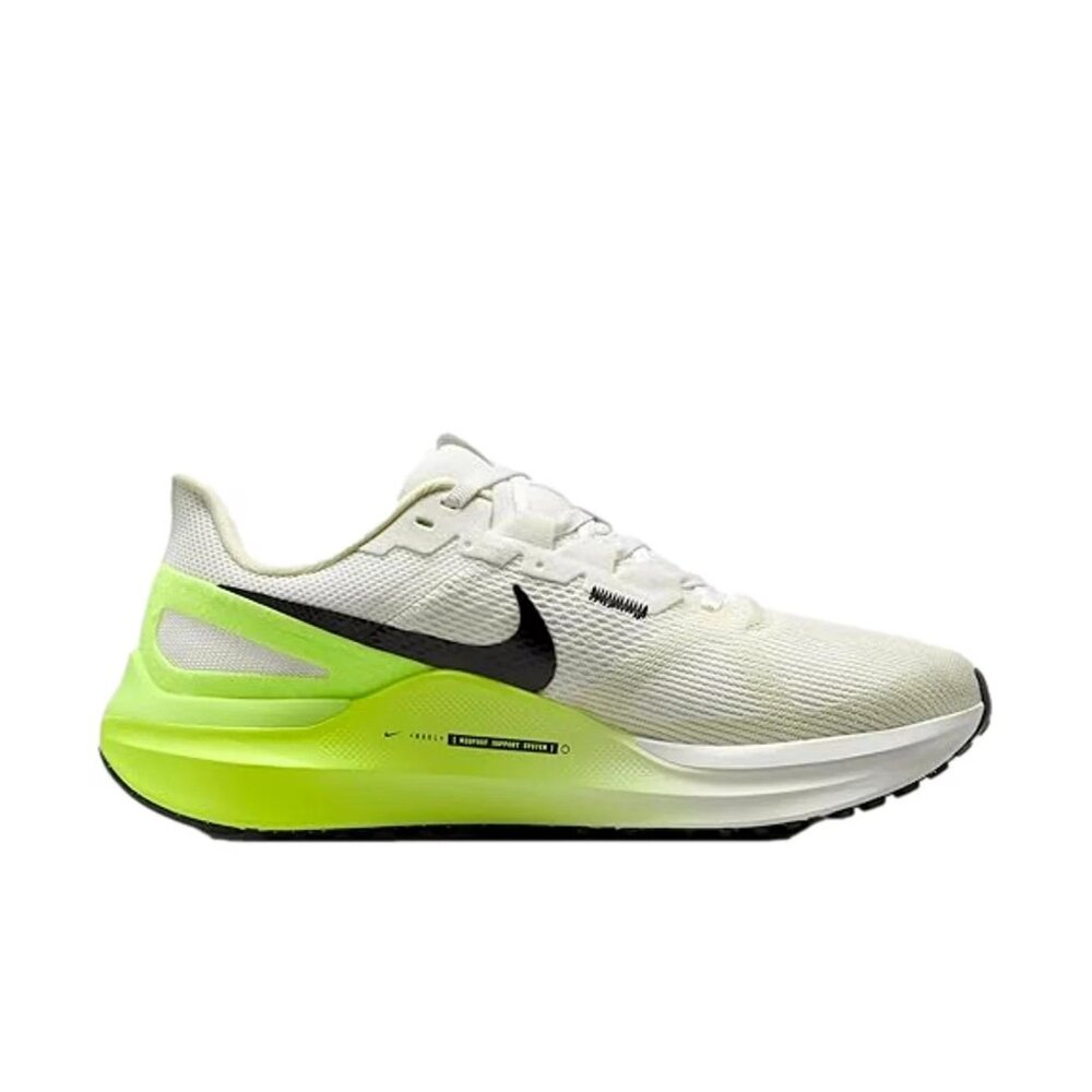 Nike Air Zoom Structure 25 Summit White / Black - Volt DJ7884-111 Women's US 8.5 - Picture 4 of 4